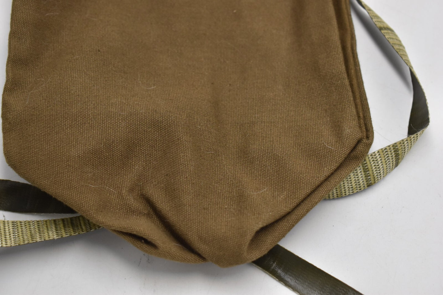 Czech Army Gas Mask Shoulder Bag – Vintage Olive Canvas – Retro Military
