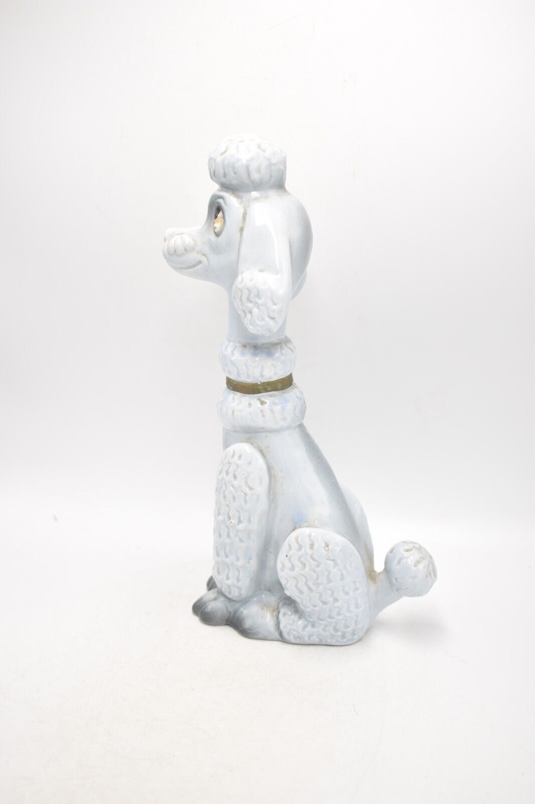 Vintage 1950s Italian Long Neck Poodle Dog Figurine Statue Ornament 26.5cm