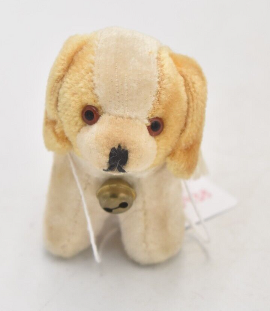 Vintage Artist Mohair Teddy Bear Dog 7cm Collectible Miniature