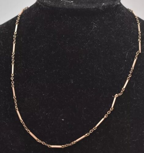 Vintage Bronze Tone Choker Necklace – 42cm – Elegant Costume Jewellery