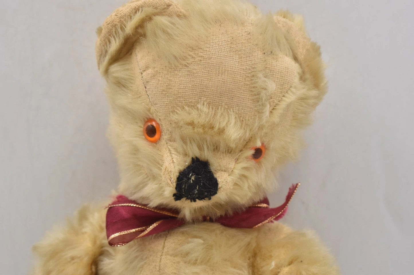 Vintage 1950s Chiltern Toys Mohair Teddy Bear Fully Jointed 36cm