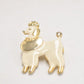 Vintage Poodle Dog Brooch – Cream & Gold Tone Women's Jewellery, 4cm