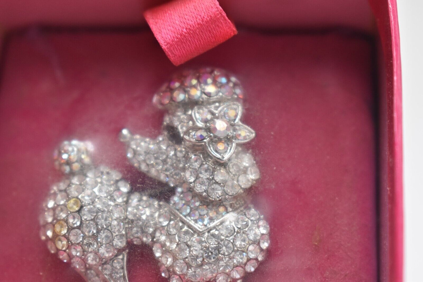 Vintage Butler & Wilson Crystal Poodle Dog Brooch – Boxed
