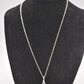 Vintage Sterling Silver 925 Mother of Pearl Abalone Modernist Pendant Necklace