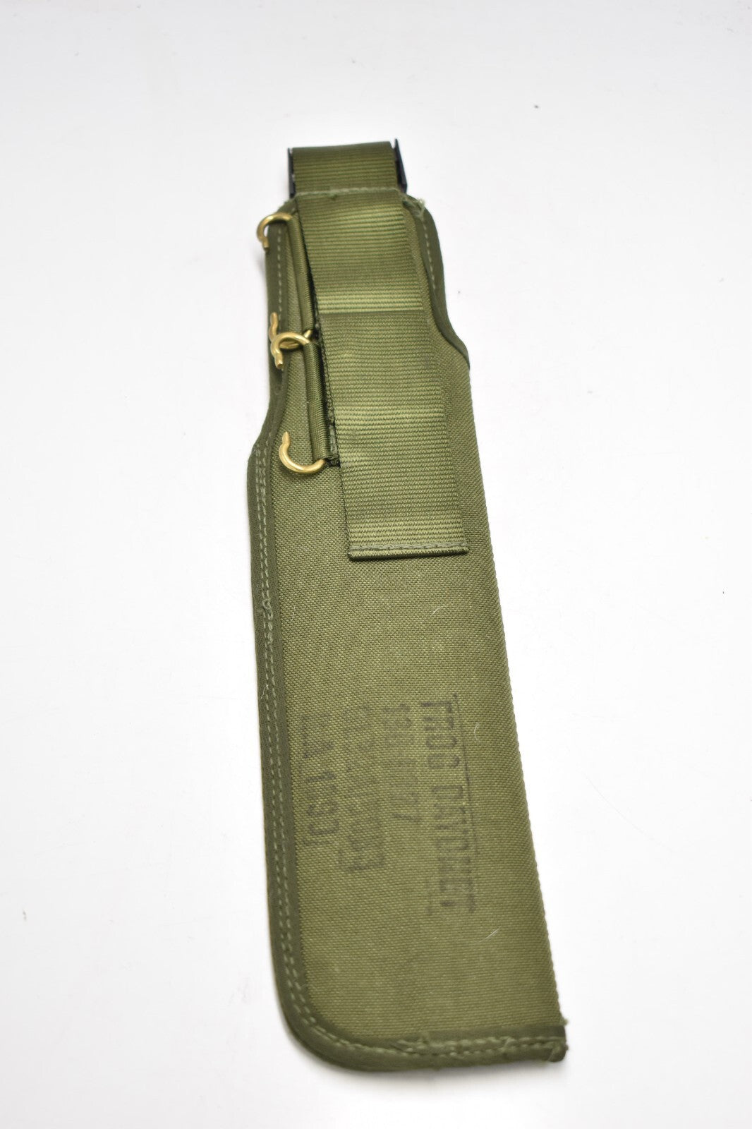 British Army Olive Green OD PLCE Webbing SA80 Scabbard Frog Cover – Dated 1990