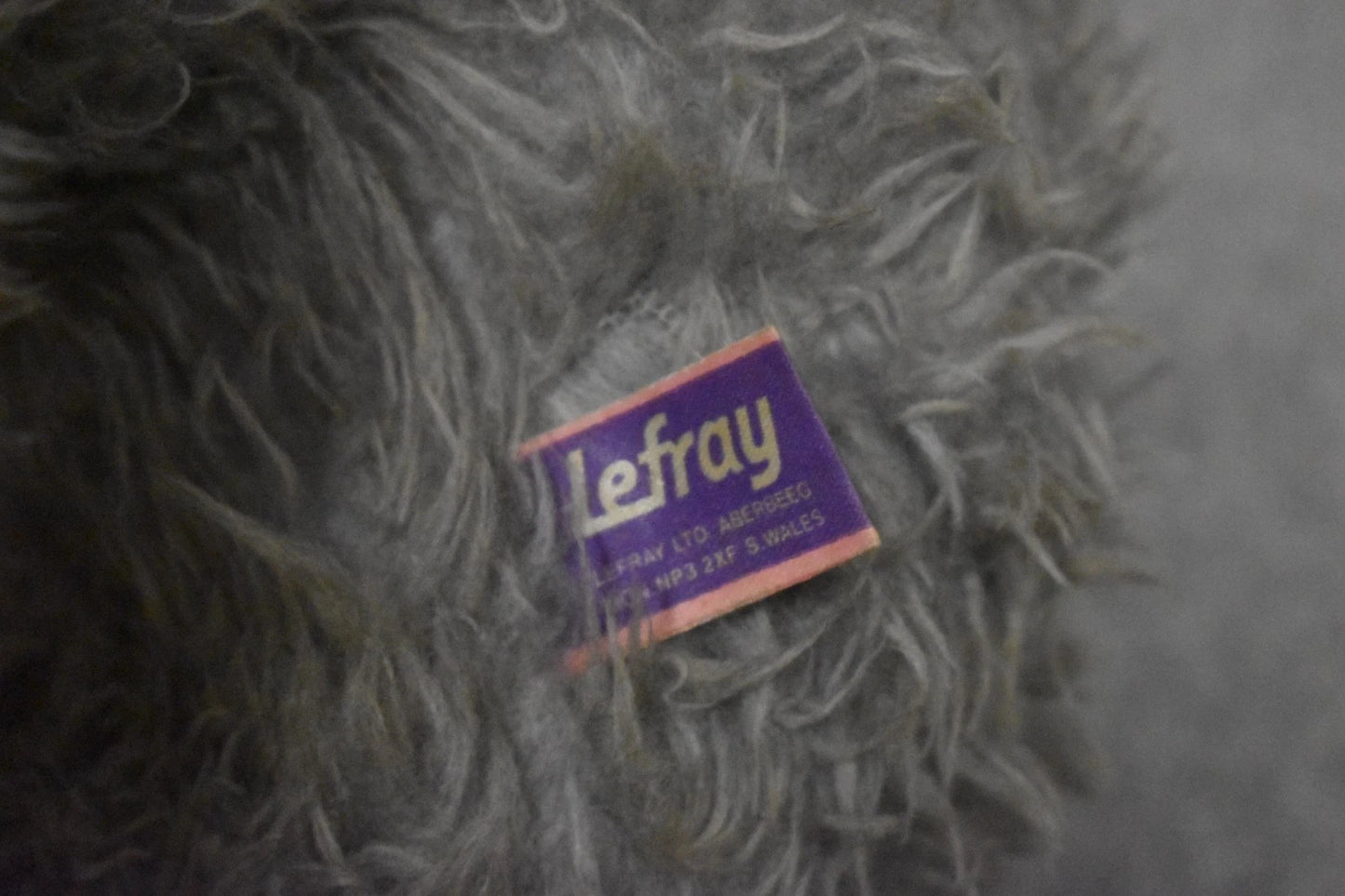 Vintage 1960s Lefray Large Plush Teddy Bear with Tongue Tagged 60cm