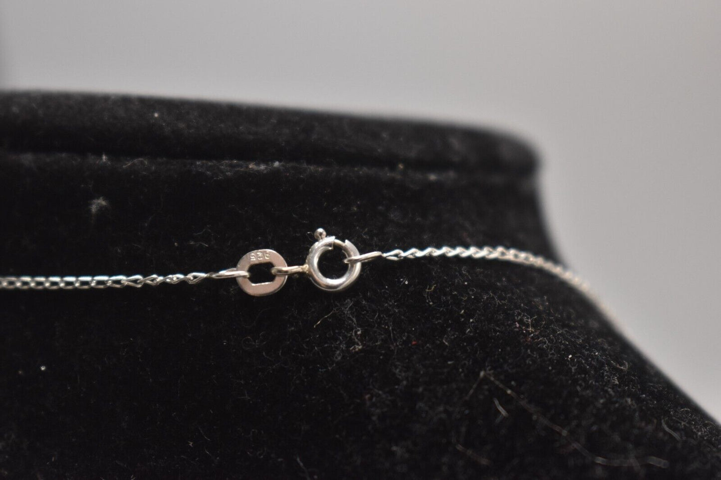 Vintage 925 Sterling Silver Open Heart Dove Pendant Necklace 45cm