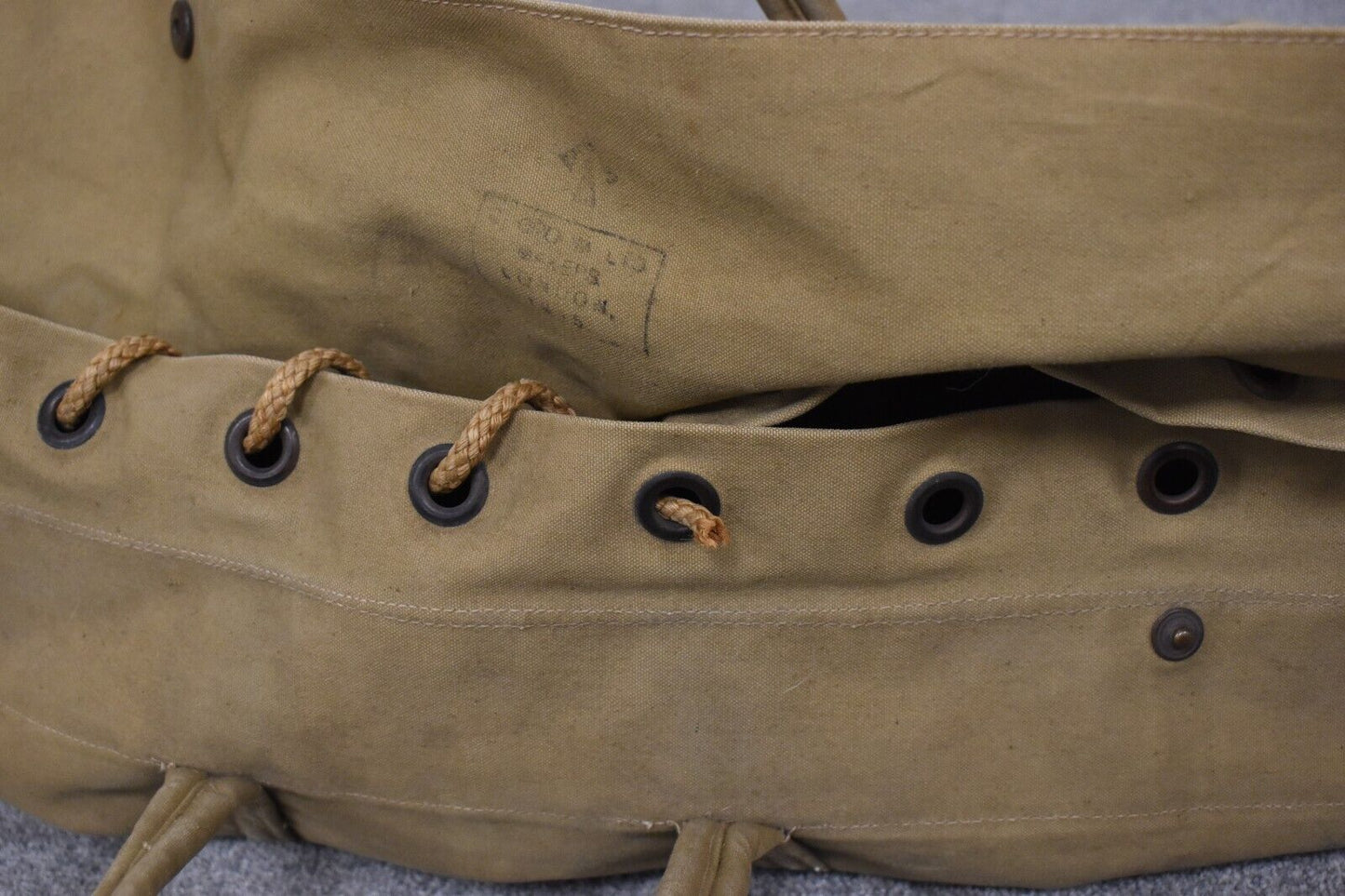 British Army WWII 1945 Dated ATS Canvas Holdall/Bag