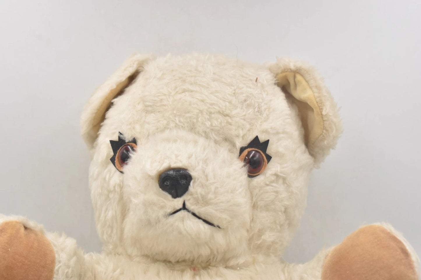 Vintage 1950s Chiltern Toys Polar Bear White Teddy Bear 34cm Tagged