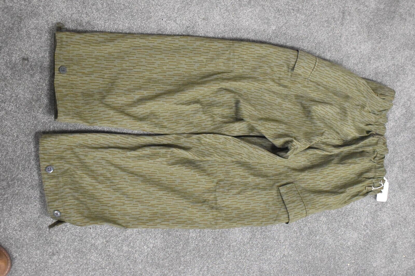 East German Army Trousers - Raindrop Strichtarn Camo 34" Waist