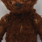 Antique American Mohair Teddy Bear Black Boot Button Eyes Fully Jointed 44cm