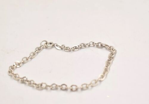 Vintage Silver 835 Curb Chain Bracelet – 18cm