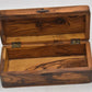 Antique Edwardian Olive Wood Rosary Box Holy Land Jerusalem 16.5cm