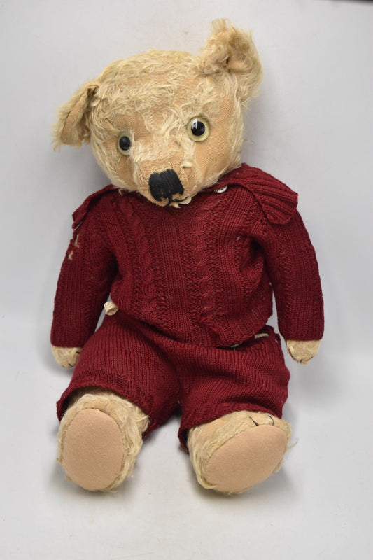 Vintage 1930s Merrythought Mohair Teddy Bear – 50cm