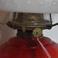 Vintage P&A Risdon Oil Lamp with Eagle Burner USA Ruby Red Glass and White Shade