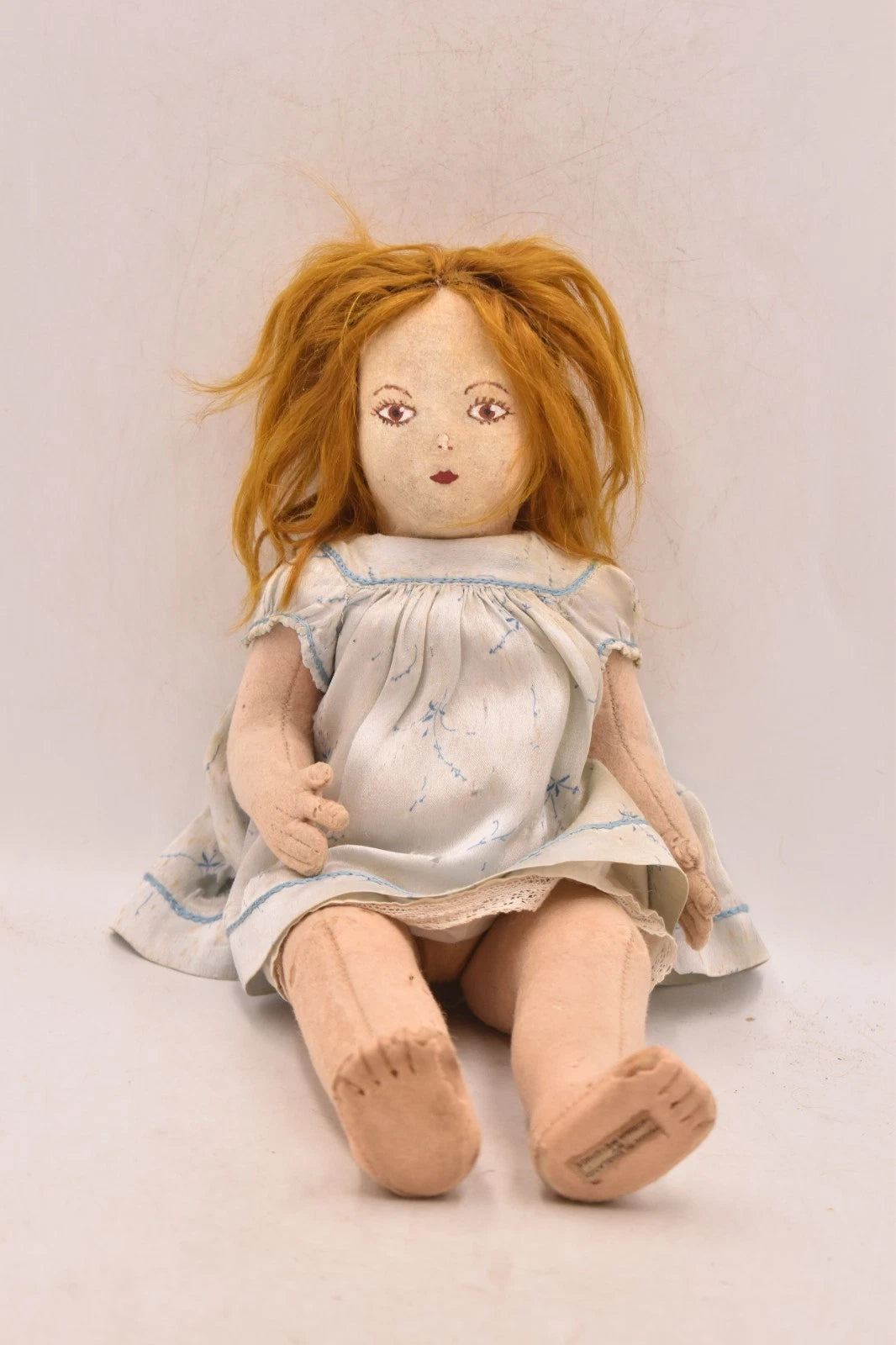 Vintage 1930s Norah Wellings English Felt Doll 35cm Original Outfit Labelled
