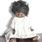 Vintage 1970's Hard Plastic Black Baby Blinking Doll Knitted Cardigan