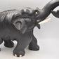 Antique Vintage Black Wood Ebony Decorative Elephant Statue Figurine – 4.7KG