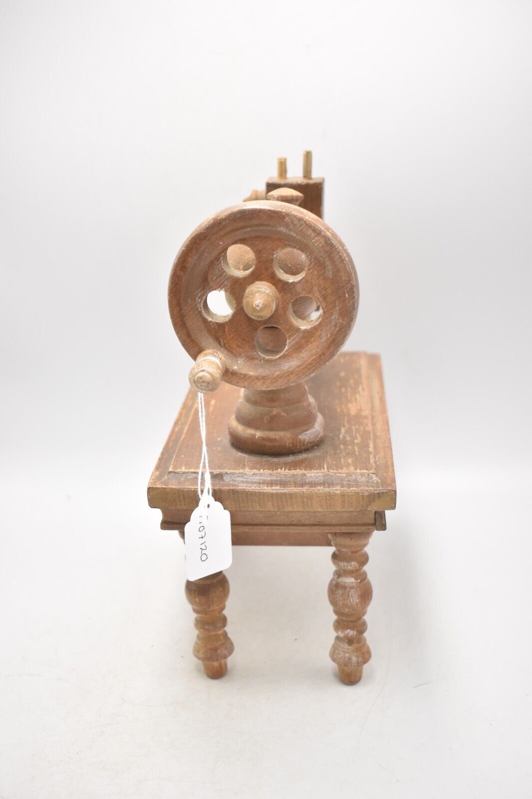 Vintage Wooden Toy Sewing Machine Display Piece 24.5cm Lovely