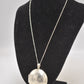Vintage Sterling Silver 925 Necklace with Foliate Etched Locket Pendant – 46cm