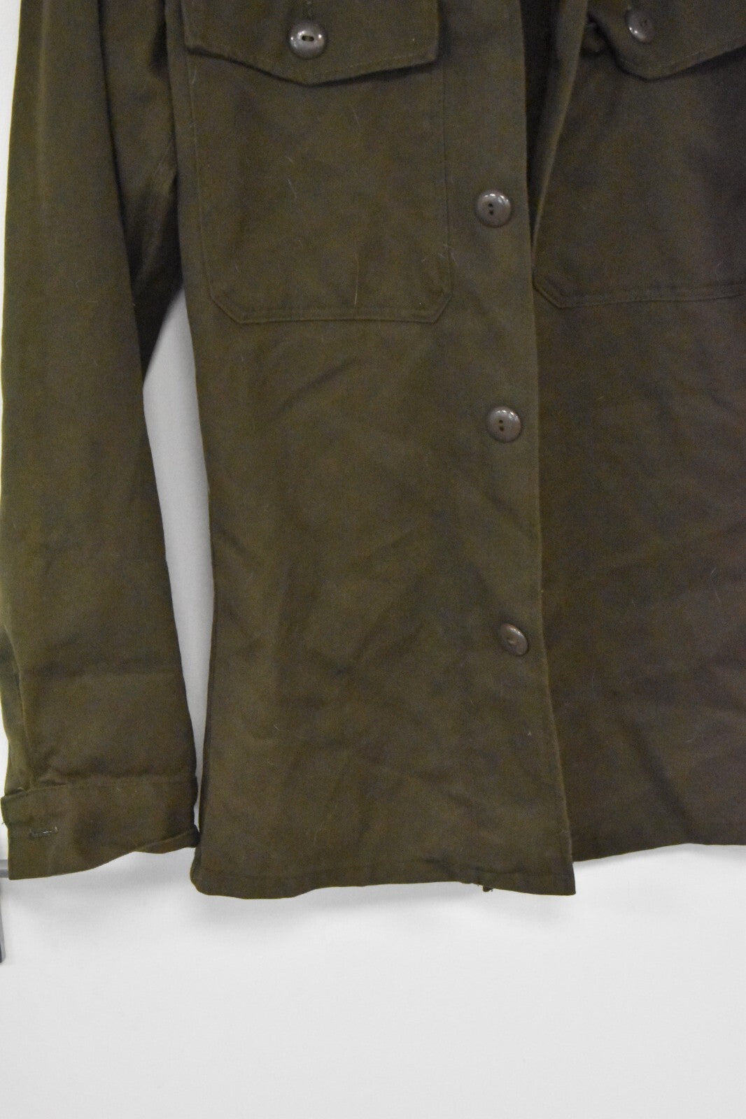 Austrian Army Field Shirt Khaki Green Military Uniform Heereseigentum 40" Chest