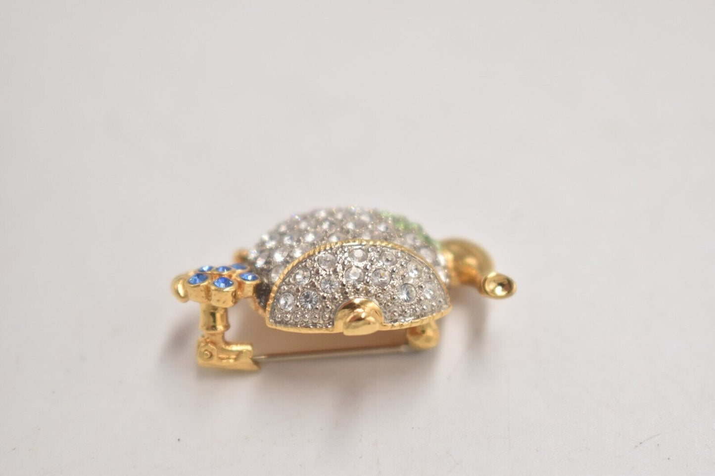 Vintage Teapot Brooch – Multi-Colour Rhinestone Costume Jewellery
