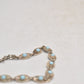 Vintage Silver Metal & Turquoise Boohoo Style Bracelet – 18cm