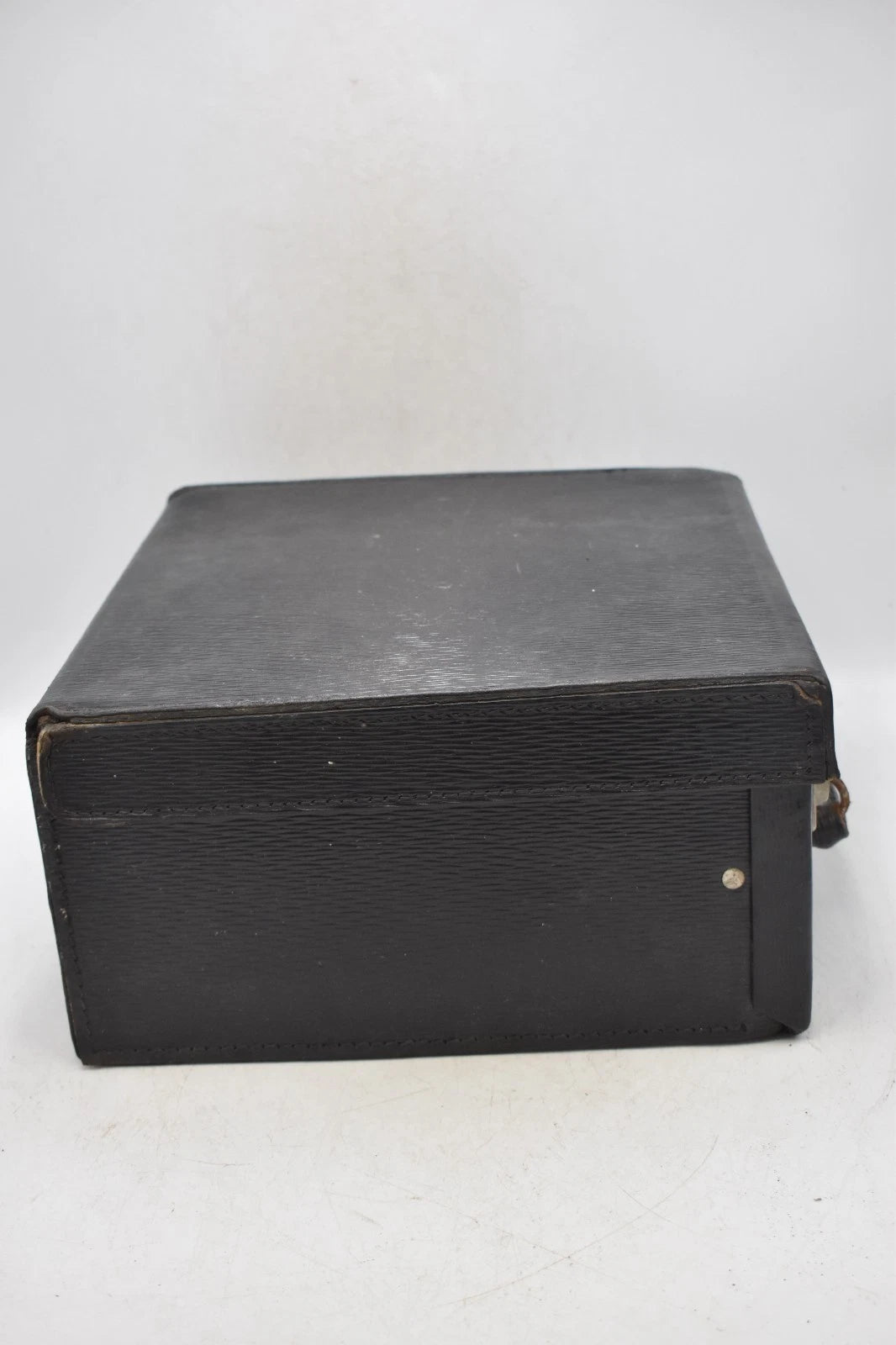 Antique Doctor’s Apothecary Leather Fitted Case Black Cheney Locks 30cm