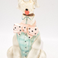 Vintage 1940s Musical Poodle Dog Decanter Hand-Painted Collectible Barware Gift