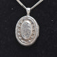 Vintage Sterling Silver 925 Oval Locket Pendant Necklace – 52cm Chain – Hallmark