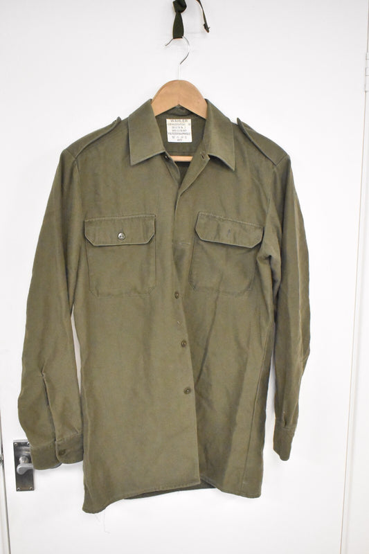Vintage German Army Olive Shirt – 40" Chest – Dated 1985