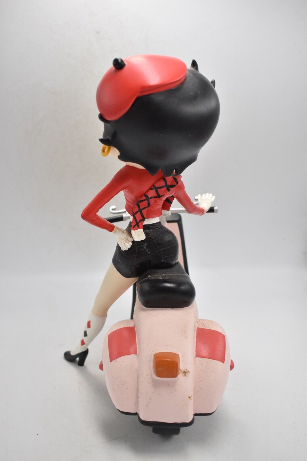 Betty Boop Red Pink Moped Scooter Figurine – King Features Syndicate