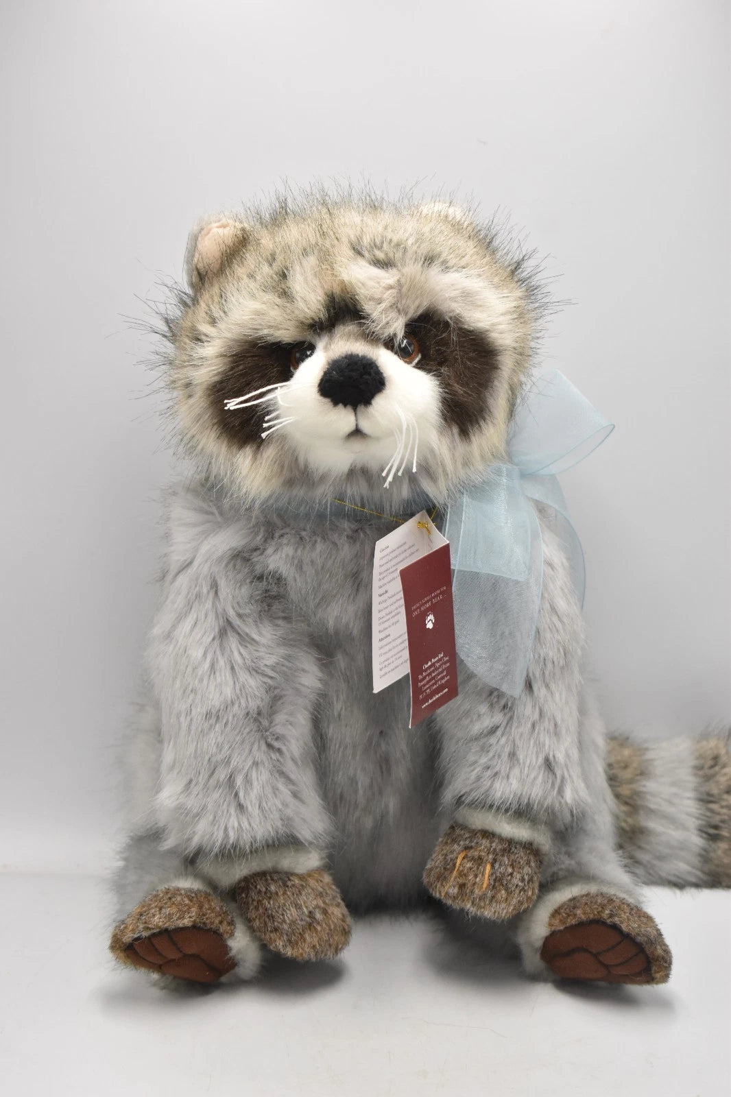 Charlie Bears London The Raccoon Teddy Bear Retired Tagged Isabelle Lee