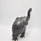 Antique Vintage Black Ebony Wood Elephant Statue – Hand-Carved Figurine – 1.4KG