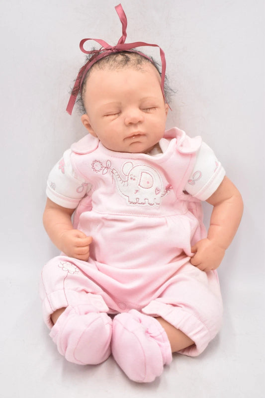 Reborn Baby Girl Baby Bea by Yvonne Pearce 17" Weighted Hand-Painted Collectible
