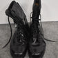 British Army Black High Leg Leather Combat Boots – Size UK 7 / EU 41