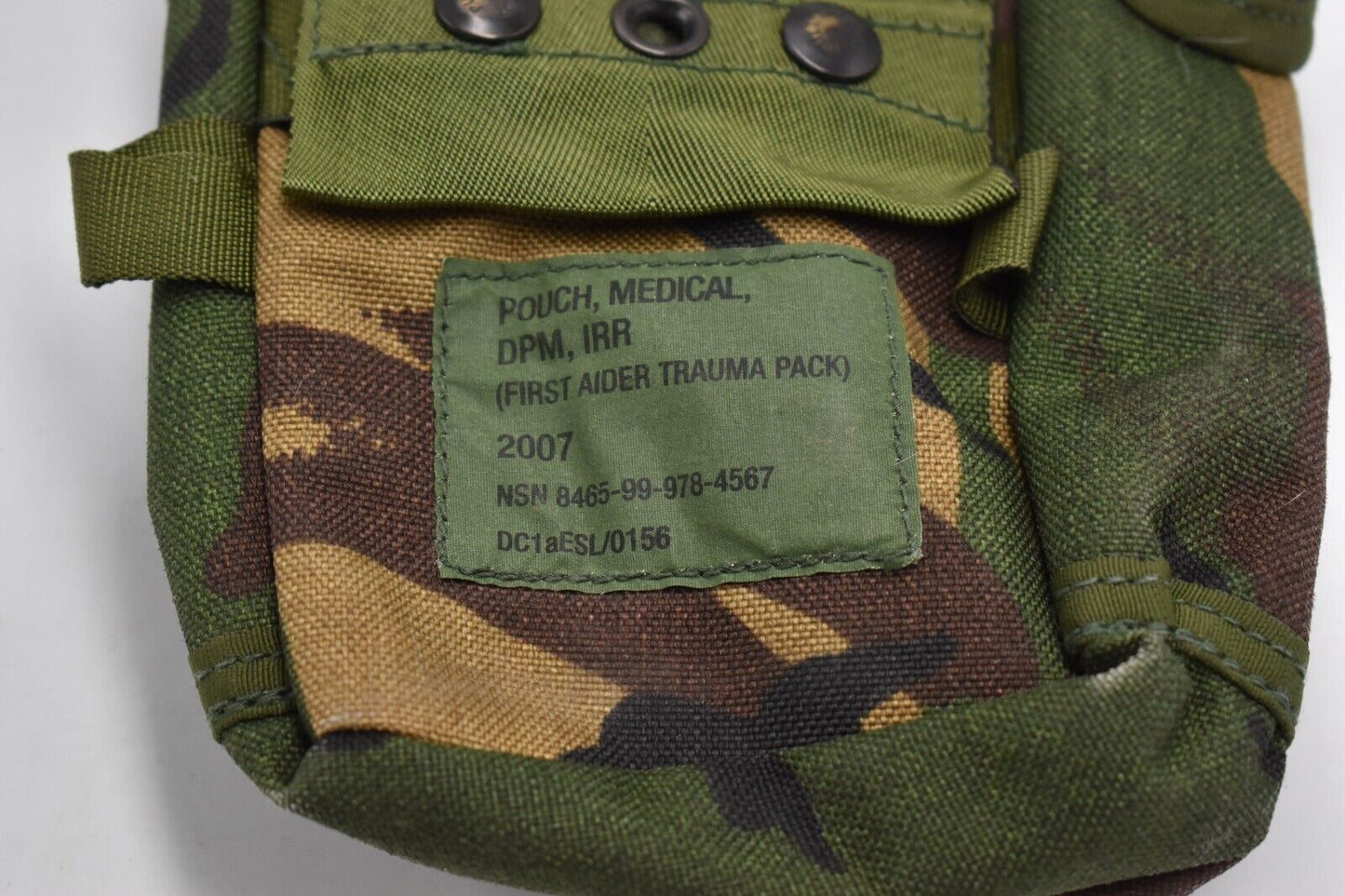 British Army DPM Woodland Medical Pouch – First Aider Trauma Pack (PLCE)