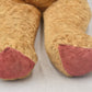 Vintage 1950s European Silk Plush Teddy Bear Fully Jointed 54cm Wood Wool Filled