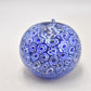 Vintage Italian Millefiori Blue Apple Paperweight – Studio Art Glass Decorative