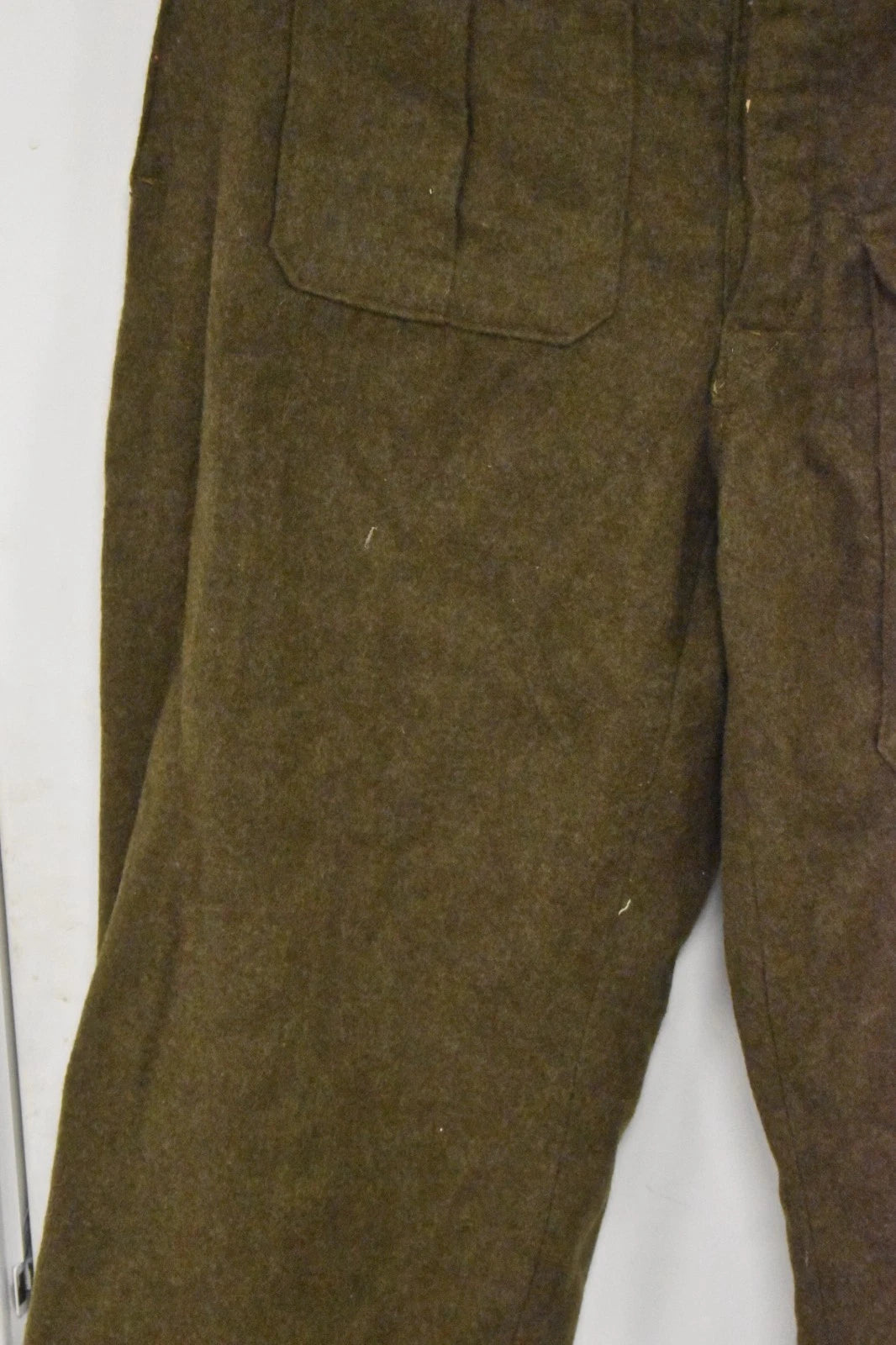 Vintage 1950s Greek Army Parachutist Wool Trousers Dated 1950 Waist 30" Leg 28"