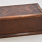 Antique Chinese Hand Carved Rosewood Seahorse Motif Trinket Storage Box 15cm