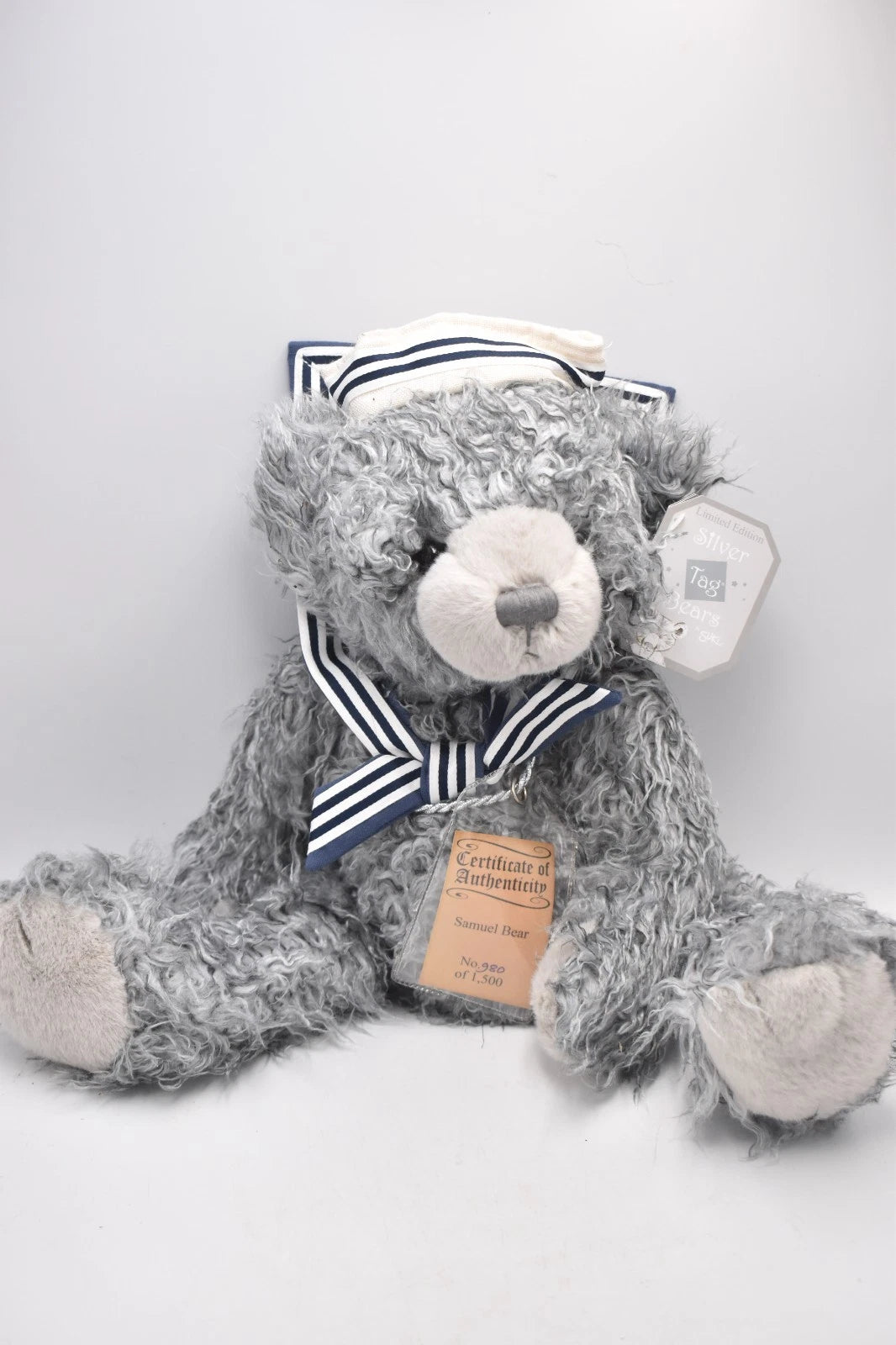 Suki Silver Tag Samuel Teddy Bear Limited Edition 980/1500 Tagged 50cm