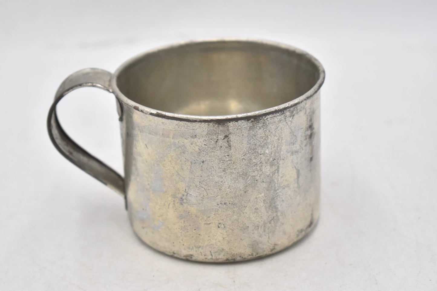 British Army WI Metal Mug Broad Arrow Stamp Military Surplus