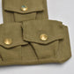 British Army WWII 37 Pattern Triple Ammunition Pouch – Lee Enfield, Dated 1943