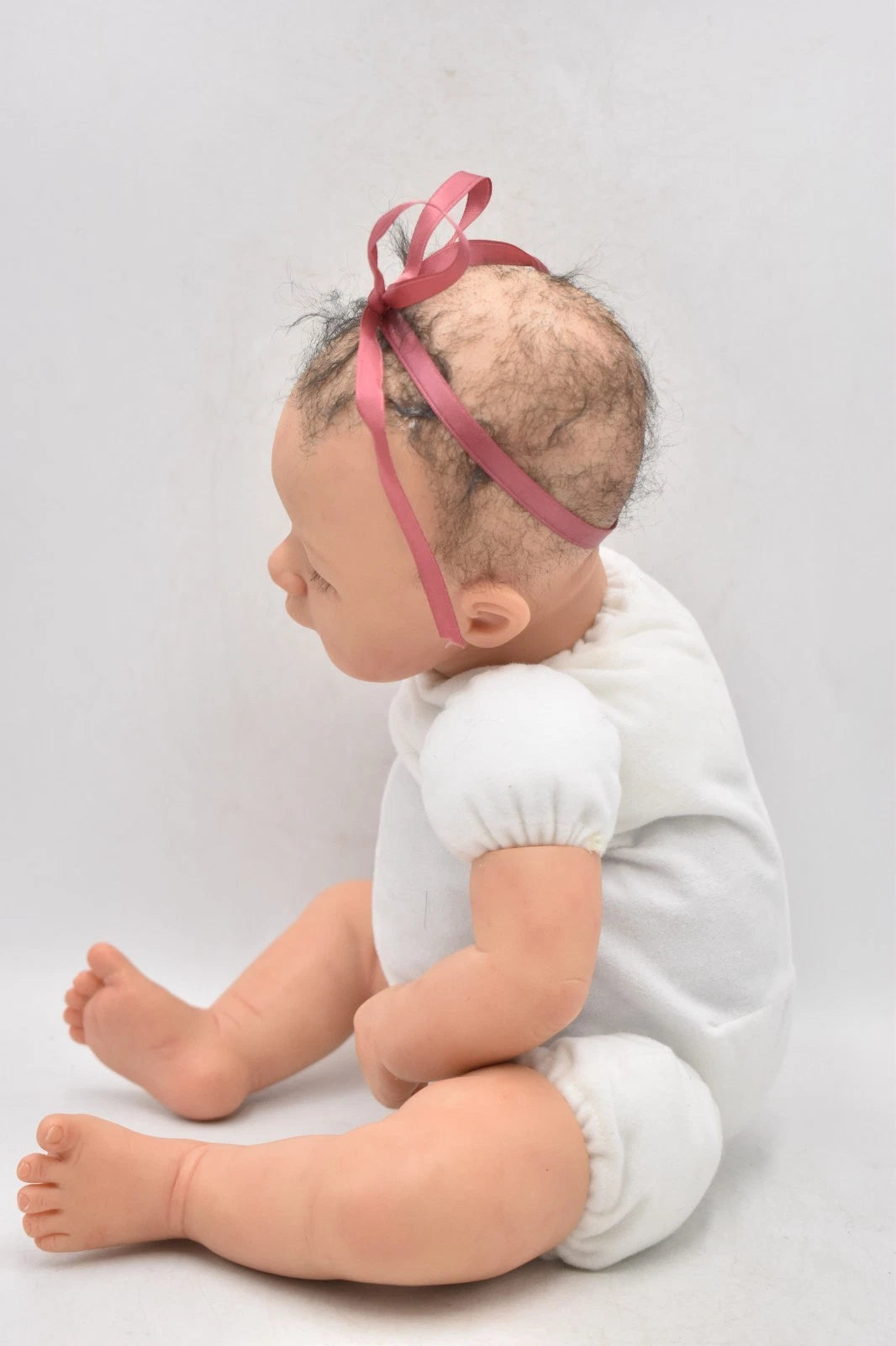 Reborn Baby Girl Baby Bea by Yvonne Pearce 17" Weighted Hand-Painted Collectible