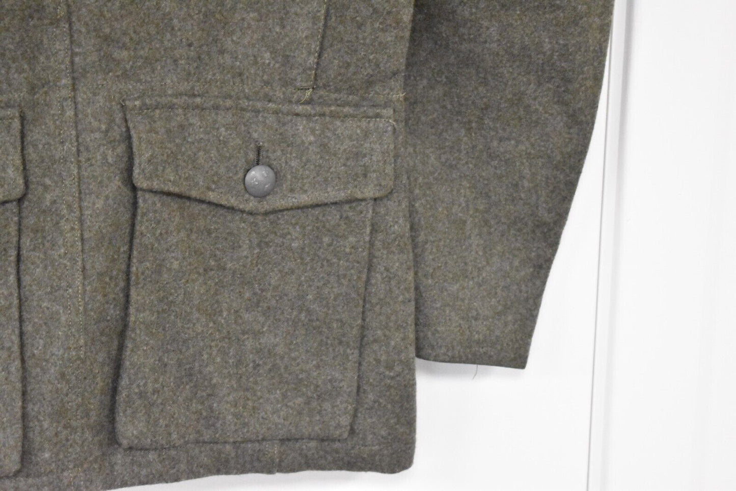 Vintage 1960s Swedish Army Haga Wool Jacket – Size 46" Chest – Dated 1962