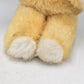 Vintage 1970s Plush Teddy Bear Soft Toy with Pink Bow