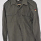 Vintage German Army Olive Moleskin Shirt - Military Surplus 38" Chest