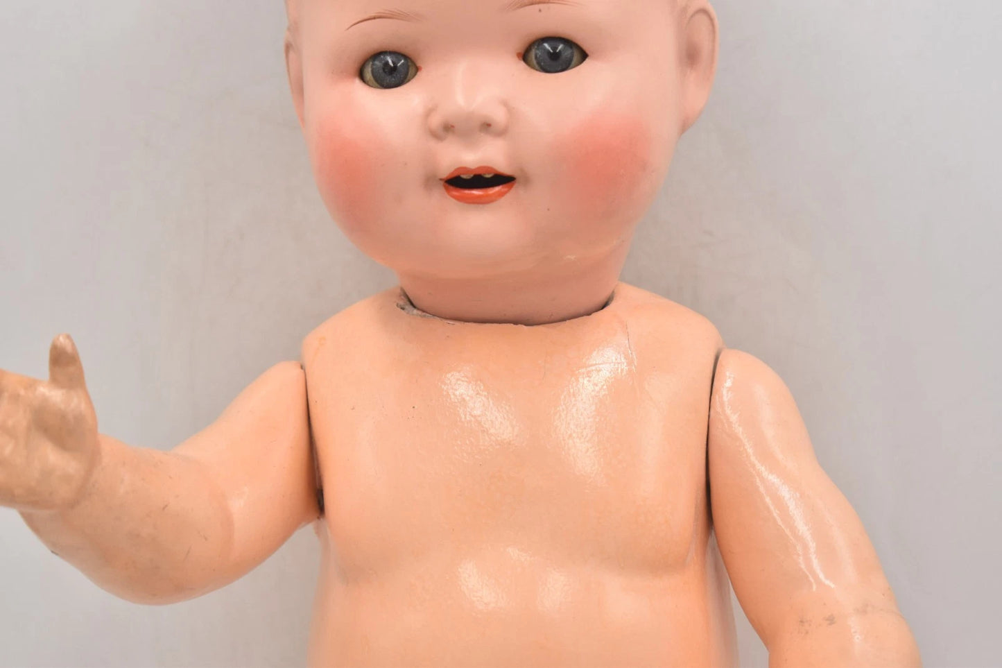 Antique German Composition Doll 52cm Blinking Sleepy Eyes & Teeth AS 530