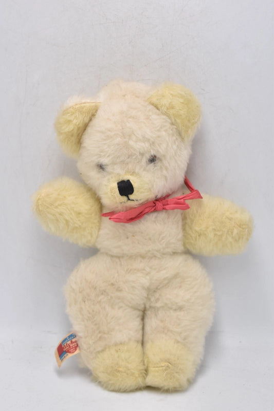 1950s Alpha Farnell Vintage Teddy Bear 25cm Original Label Attached